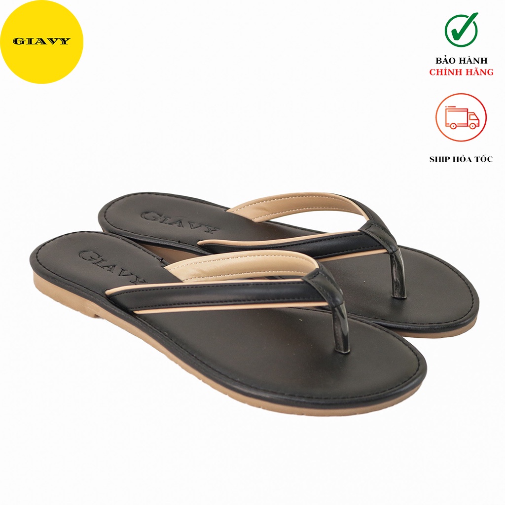 Dép kẹp nữ quai mảnh phối màu NK131 - GIÀY GIAVY