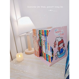 Giá kẹp để sách bé trai bé gái phong cách Hàn Quốc 3 ngăn