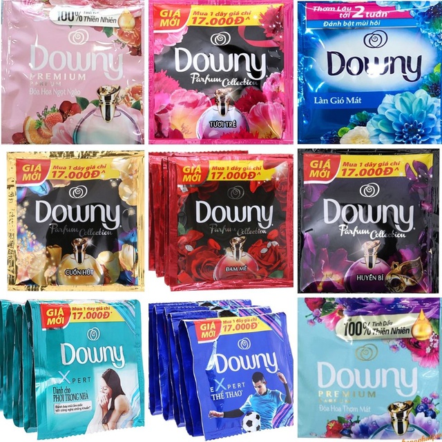 Nước Xả Vải Downy Đậm Đặc Dây 10 gói