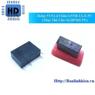 [Rơ le] Relay 5V5A 4 Chân G5NB-1A-E-5V (Thay Thế Cho ALDP105-5V) zin HD1