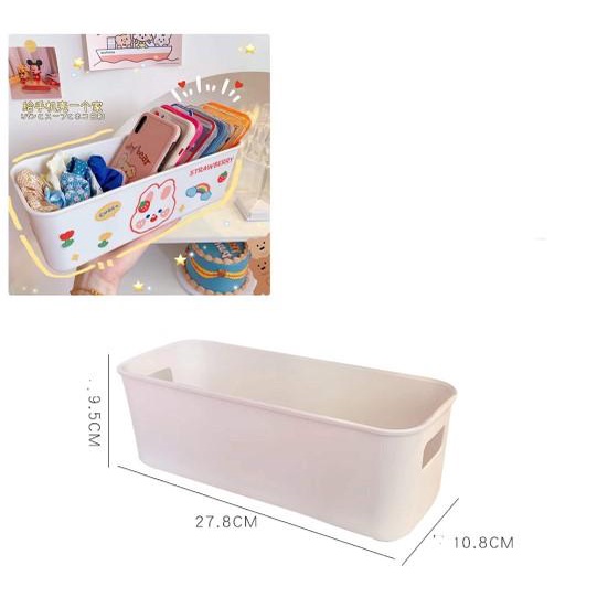 Khay Nhựa Trắng Để Phụ Kiện Để Bàn