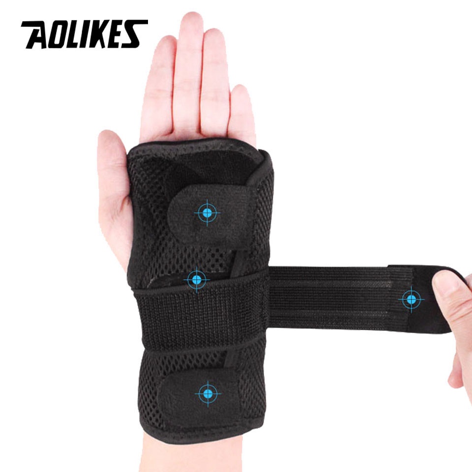 Aolikes 1 Miếng Nẹp Khớp Cổ Tay Trái / Phải Hỗ Trợ Giấc Ngủ