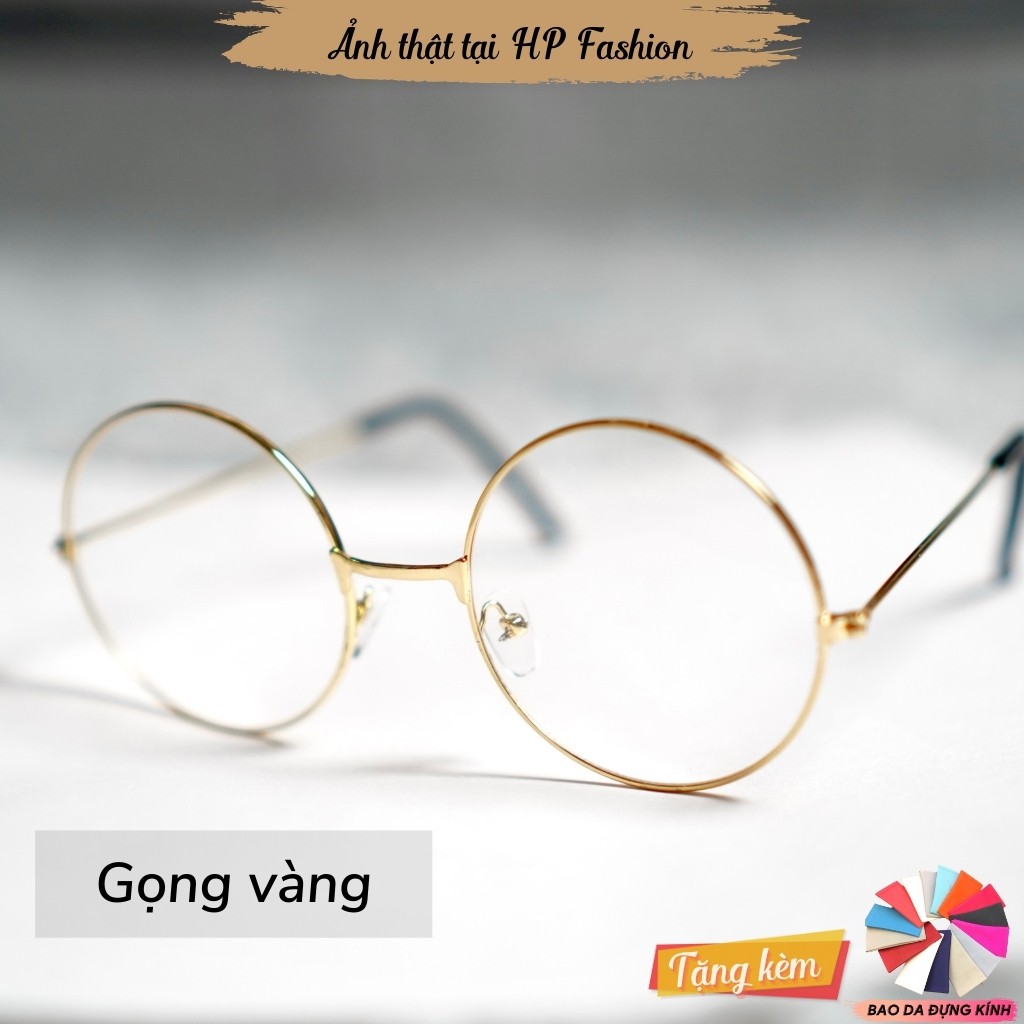 Gọng kính cận ngố tròn 💗FREESHIP💗Kính mát giả cận Nobita Oval form Hàn Quốc nam nữ thời trang K4