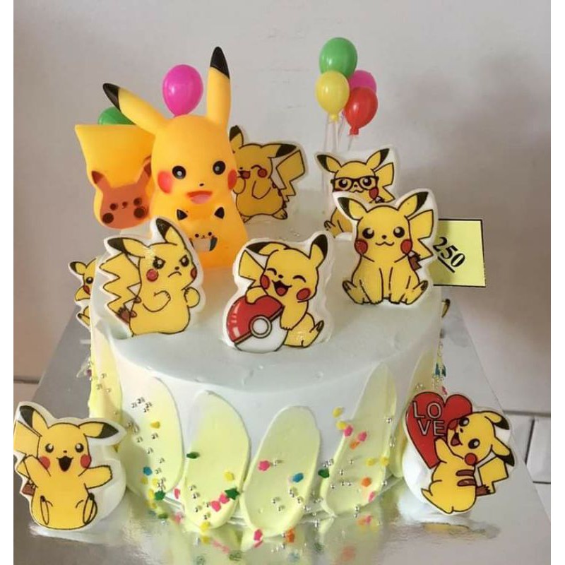 KHUÔN CHOCOLATE IN HÌNH PIKACHU TRANG TRÍ BÁNH KEM SINH NHẬT