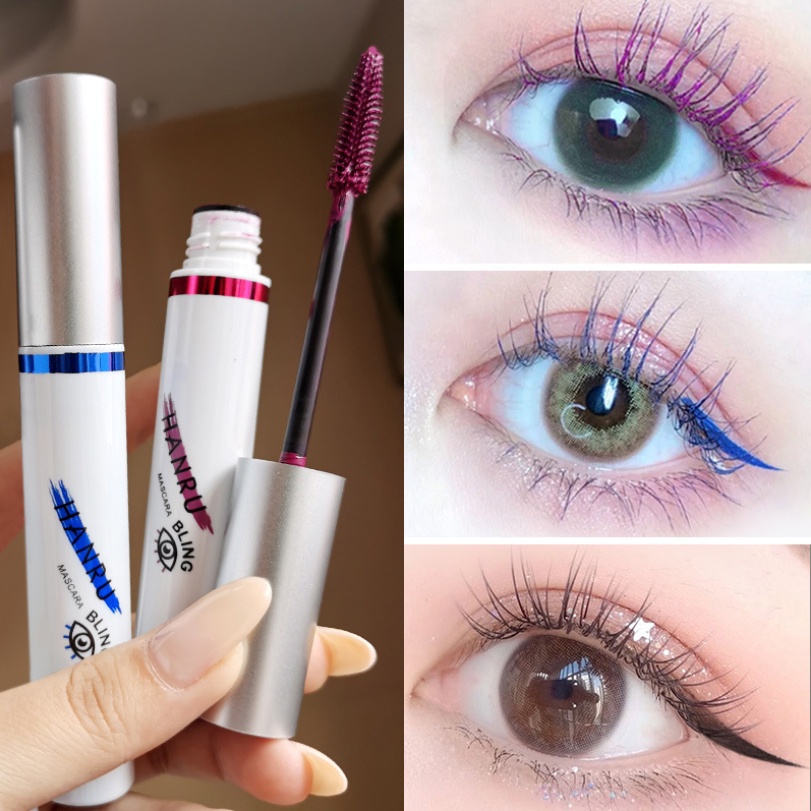 Mascara màu làm cong mi  không lem không trôi Hanru Bling 8ml