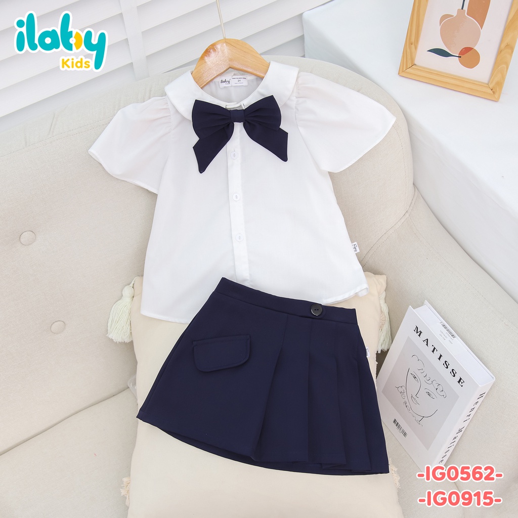 Set sơ mi chân váy bé gái - Ilaby - BEON KIDS
