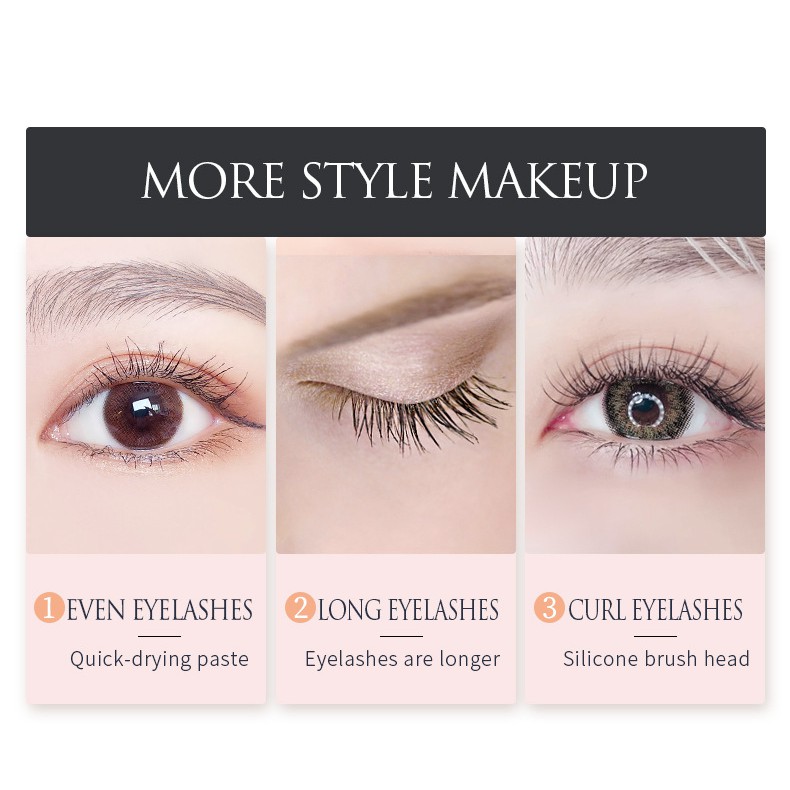 Mascara QIC sợi Silicone uốn cong làm dày và dài mi tự nhiên không phai màu | BigBuy360 - bigbuy360.vn