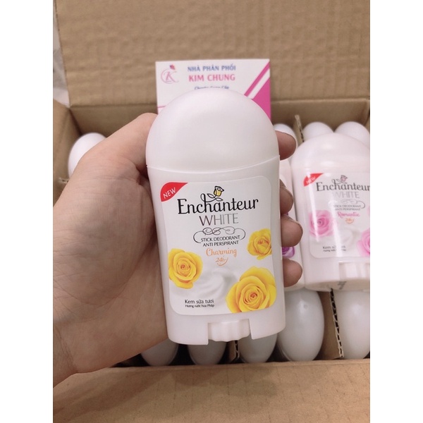 Lăn Sáp Enchanteur khử mùi trắng da Charming 24h