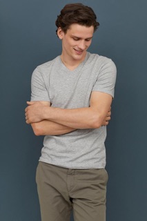 [Order] Áo phông cổ tim HM basic