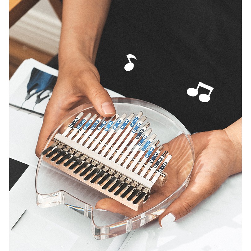 Đàn Kalimba 17 Phím Trong Suốt Chính Hãng - Tặng Full Phụ Kiện - âm sắc rõ ràng, có độ bền cao, dễ dàng sử dụng