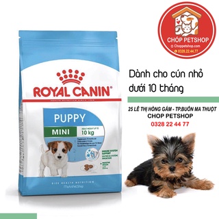 Hạt royal canin mini puppy gói 800gr chó con