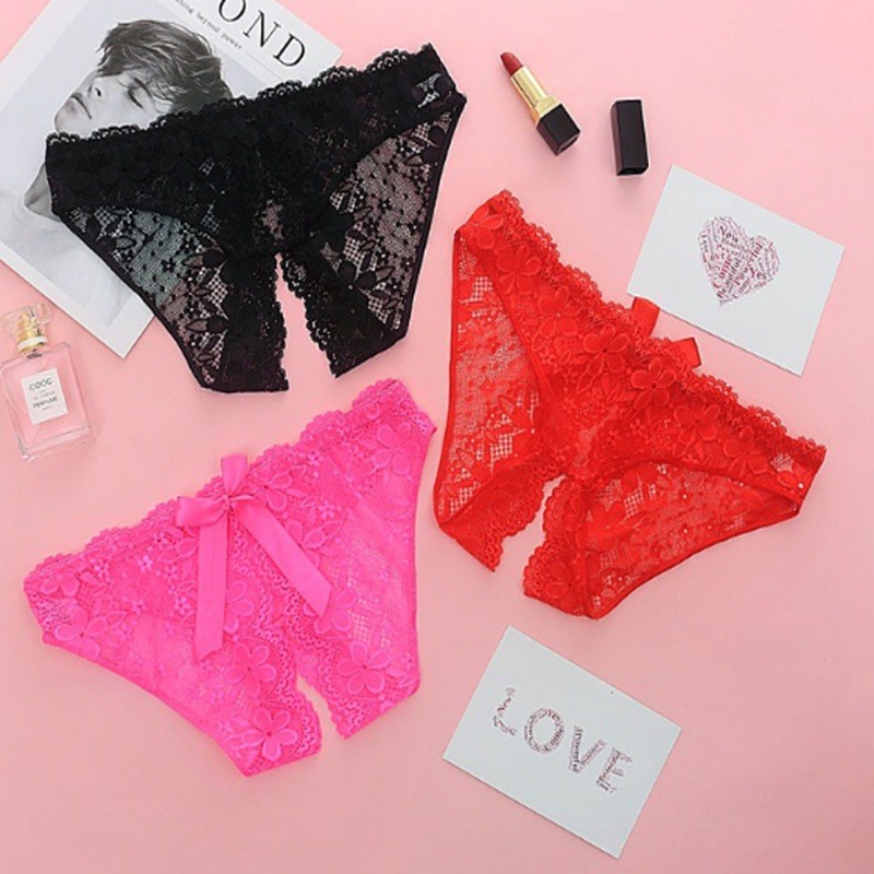 【1525】Quần Lọt quần chip Khe Nữ Ren Xẻ Đáy Freesize SEXY | BigBuy360 - bigbuy360.vn