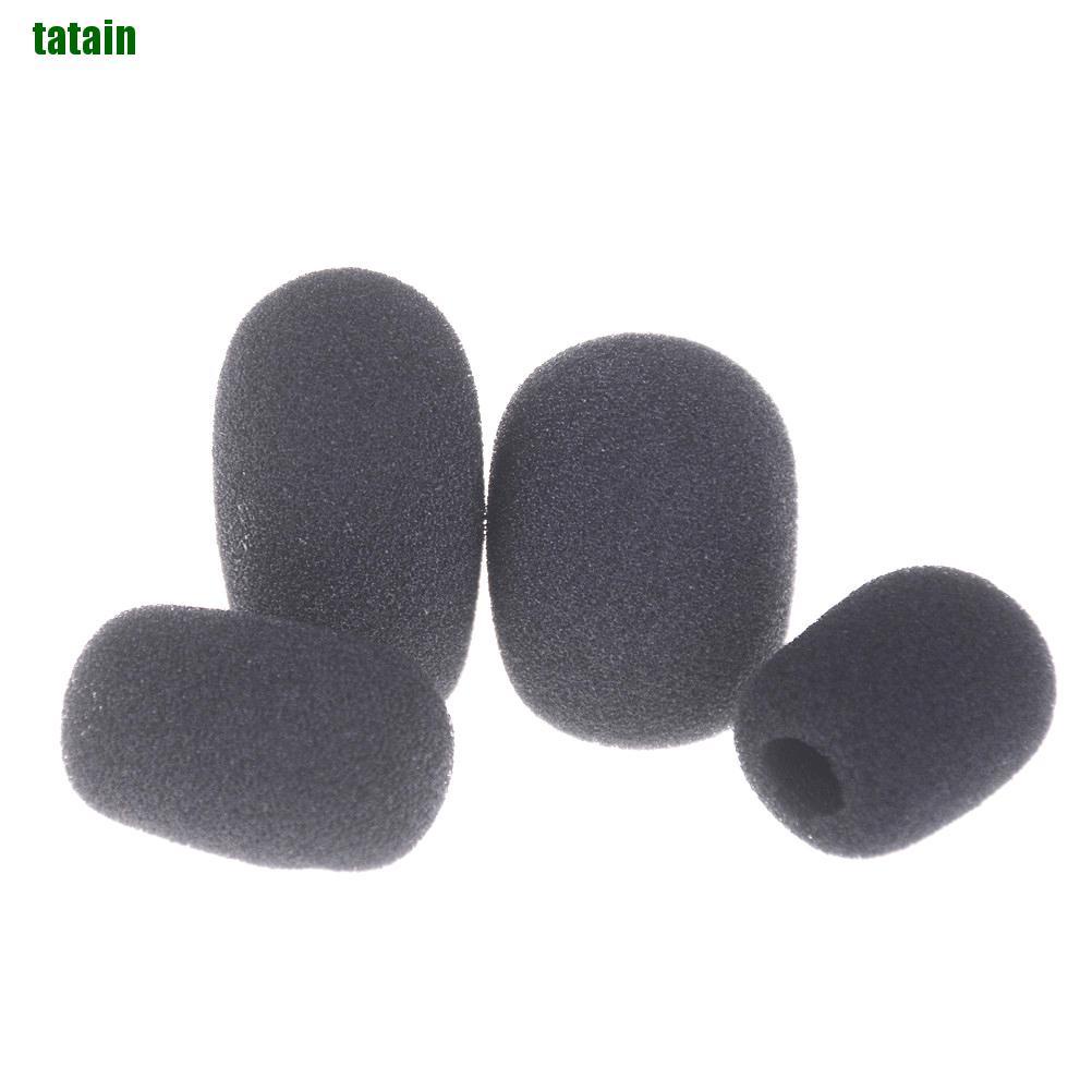 [Hàng mới về] 10 vỏ xốp màu đen bọc đầu micro chống gió
