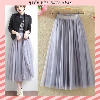 CHÂN VÁY DÁNG XÒE VOAN LƯỚI TUTU CÔNG CHÚA BÁNH BÈO TIỂU THƯ TEEN DÀI ĐẸP GIÁ RẺ PHONG CÁCH HÀN -vrg1769_Miễn Phí ship