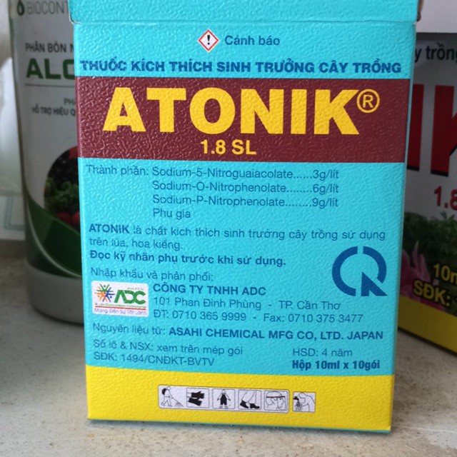 [SIEURE] Hộp 10 gói phân bón lá kích mầm Atonik hàng đẹp, phân phối chuyên nghiệp.