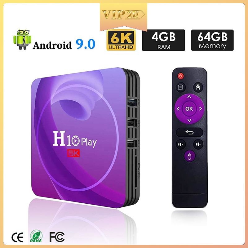 Đầu Tv Box Android 9.0 4gb 32gb 64gb Chất Lượng Cao Kèm Phụ Kiện