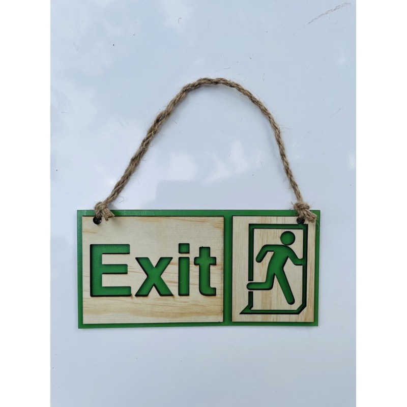 Bảng gỗ: EXIT