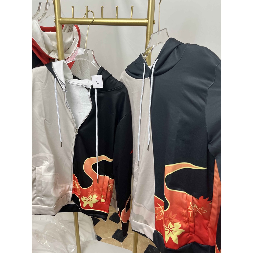 Áo hoodie phong cách nhân vật game Genshin Impact Kaedehara Kazuha thời trang cho nam