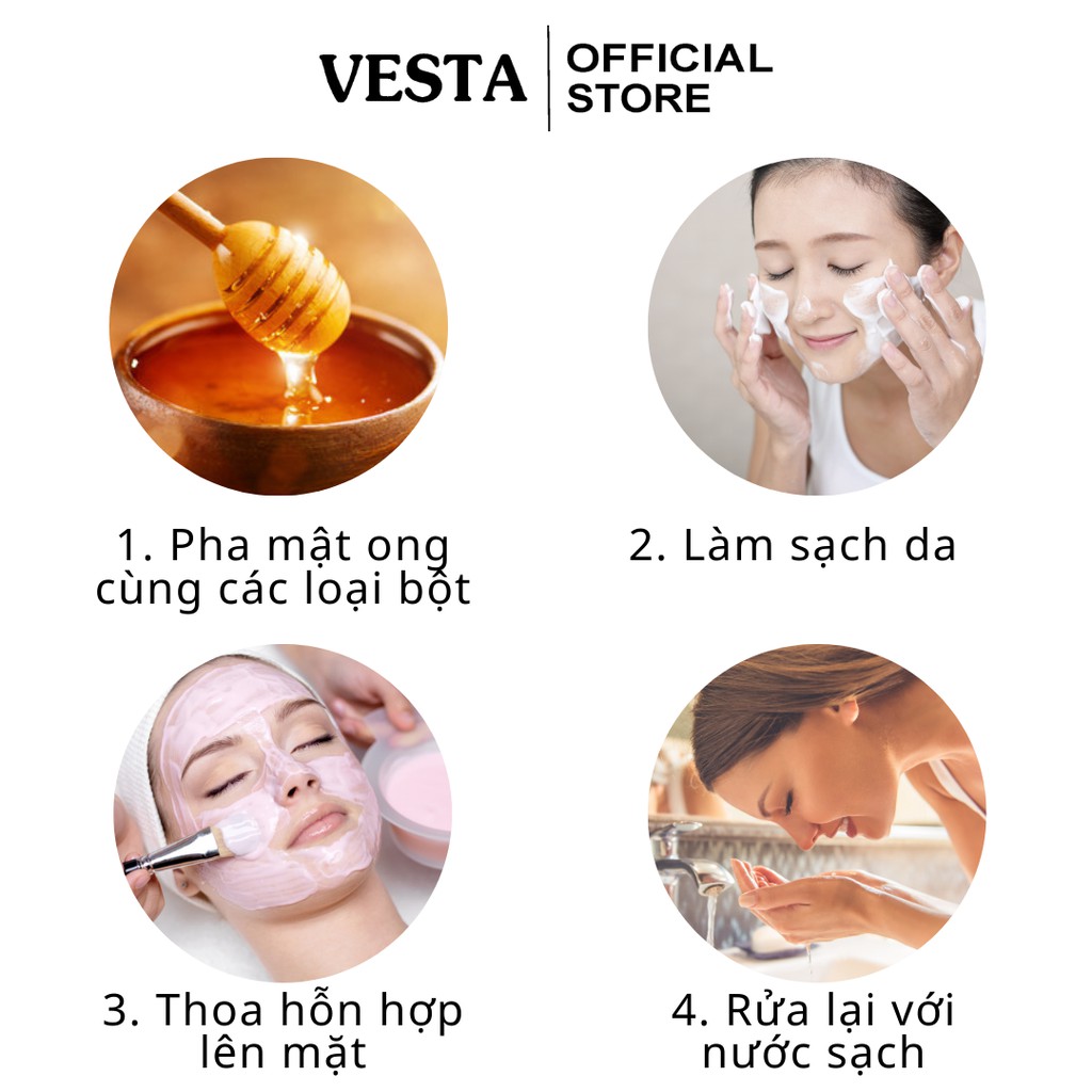 Mặt Nạ Tươi Mask Dẻo Hoa Hồng Vesta 100gr