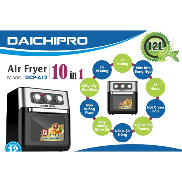 Nồi chiên không dầu DAICHIPRO DCP-A12