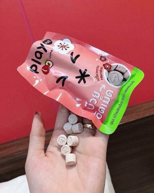 Kẹo Ngậm Dưa Hấu/Xí Muội/Táo Xanh PLAY More - Thái Lan (Dạng Gói/Chai)