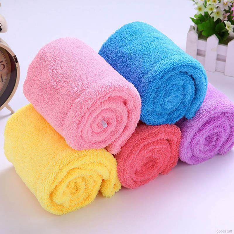 Khăn trùm tóc nữ bằng vải nhung thấm hút nhanh tiện dụng