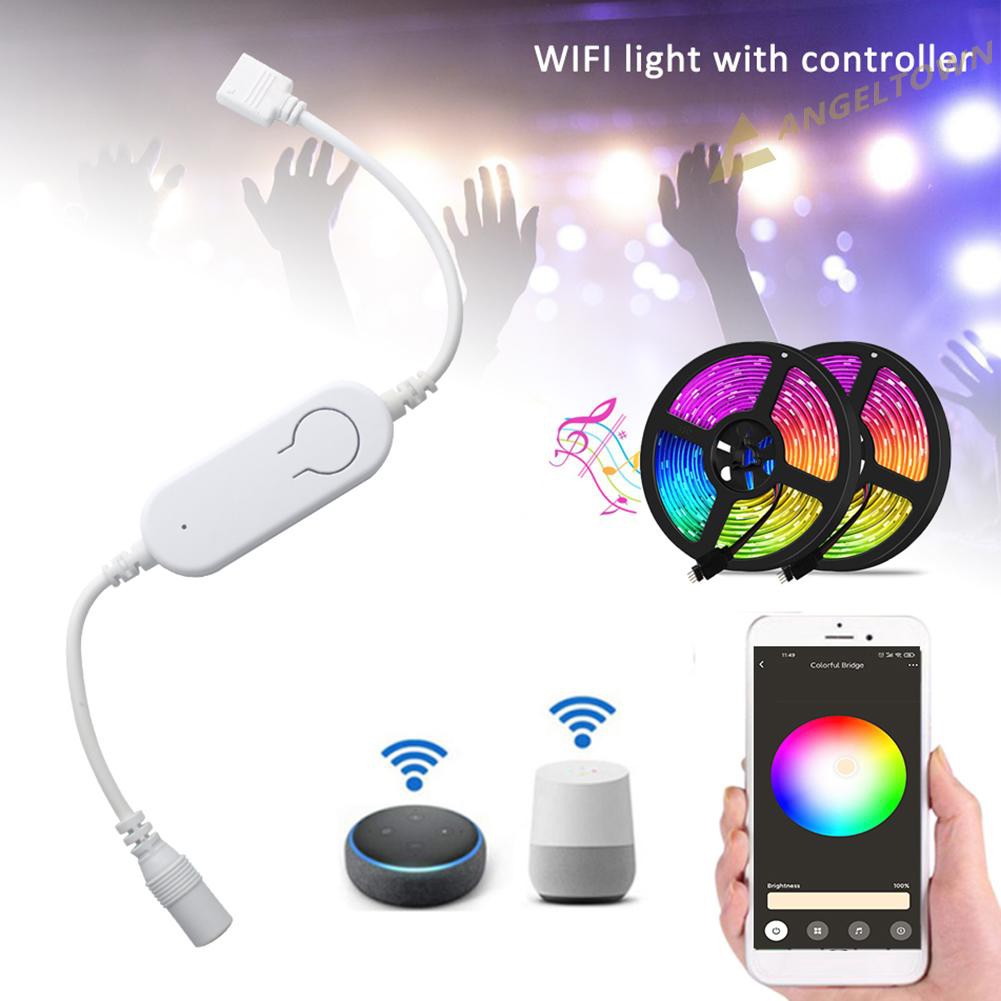 Bộ Điều Khiển Đèn Led Thông Minh Qua Wifi Kèm Phụ Kiện Google