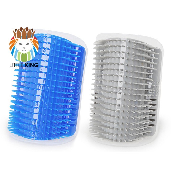 Bàn chải gắn tường giúp tự chải lông, gãi ngứa, matxa cho mèo Little King pet shop giúp mèo thư giãn