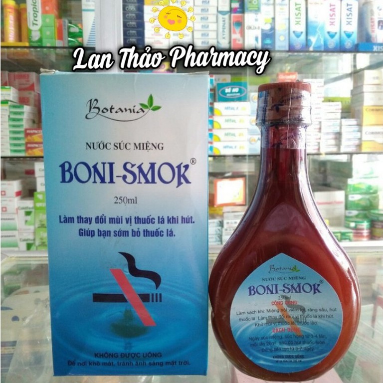 BONISMOK NƯỚC SÚC MIỆNG CAI THUỐC LÁ CHÍNH HÃNG GIÁ TỐT