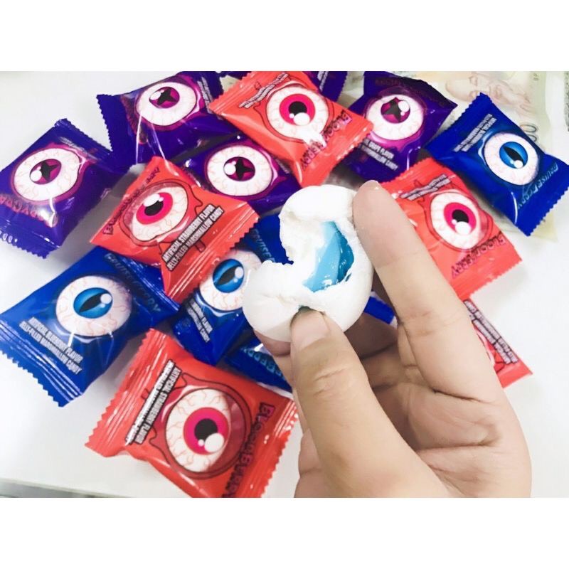 Kẹo Dẻo Con Mắt MARSHMALLOW Nhân Mứt Trái Cây dâu/ nho/ việt quốc