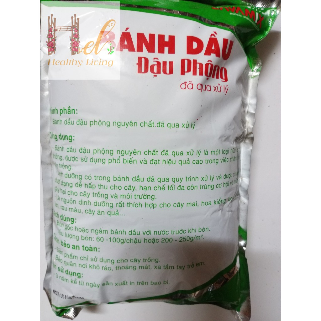 Bánh Dầu Đậu Phộng LAVAMIX Đã Qua Xử Lý 100% Từ Thiên Nhiên 1KG Trồng Hoa Hồng, Hoa Mai Bằng Đất Sạch, Xơ Dừa