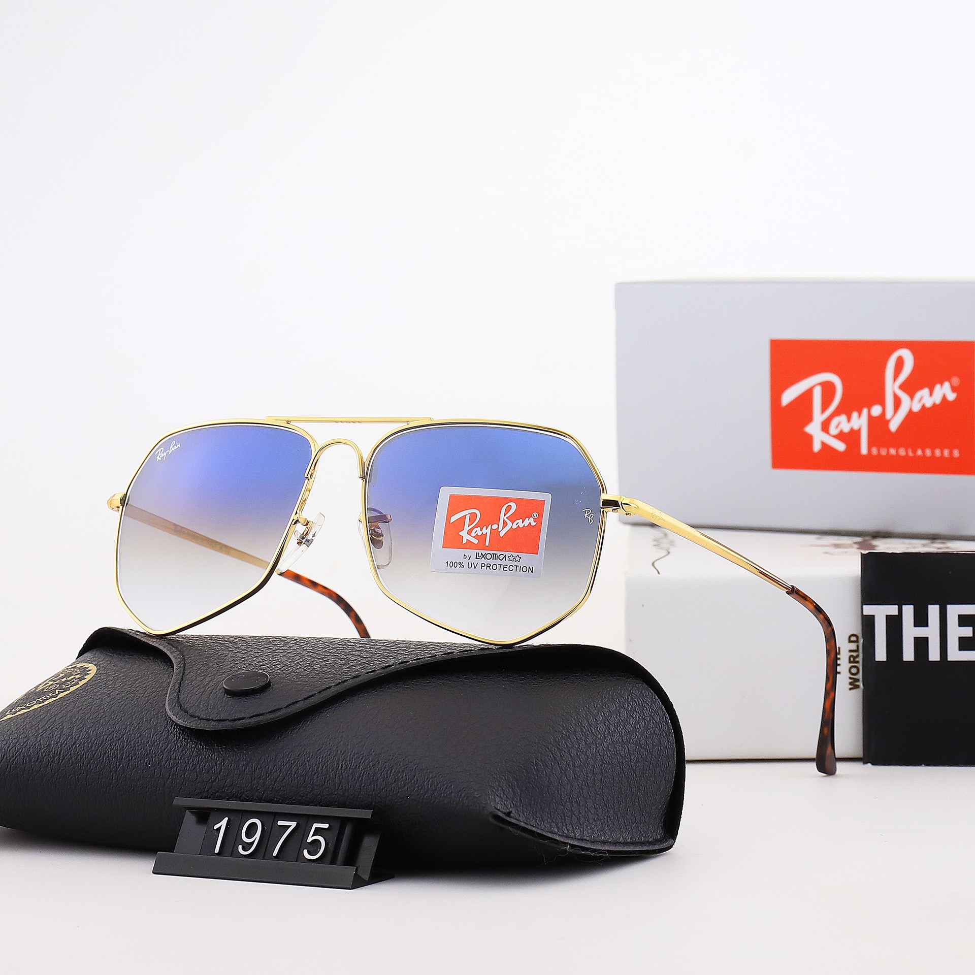 Wayfarer Ray-Ban_ chính hãng Kính râm 2021 Thời trang Hàn Quốc mới Kính râm nam nữ một mảnh Cặp đôi hợp thời trang Du lịch ngoài trời Kính râm lái xes