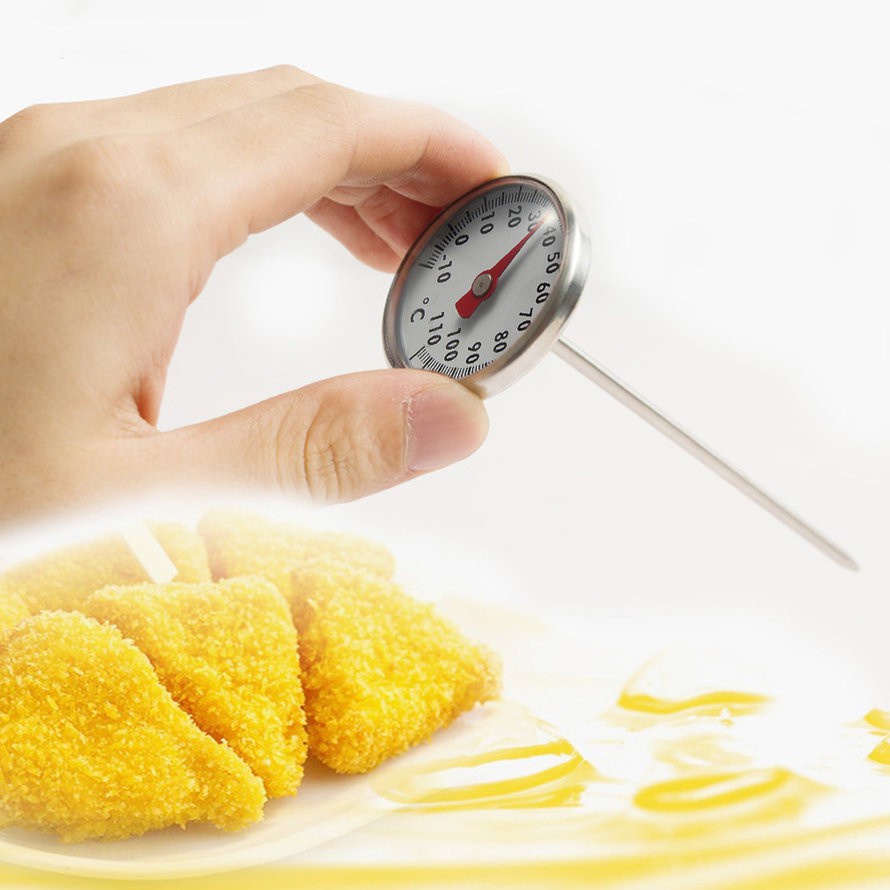 Nhiệt Kế Đo Nhiệt Độ Nấu Ăn Bằng Thép Không Gỉ