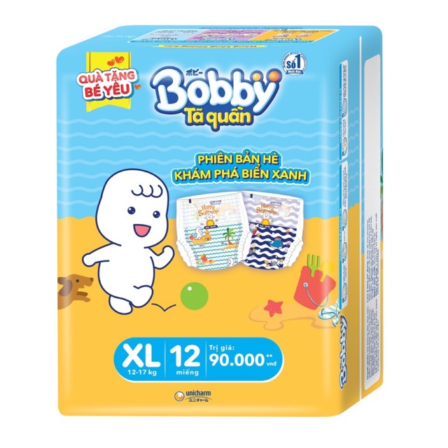 [PHIÊN BẢN HÈ] 100 tã quần Bobby size XL
