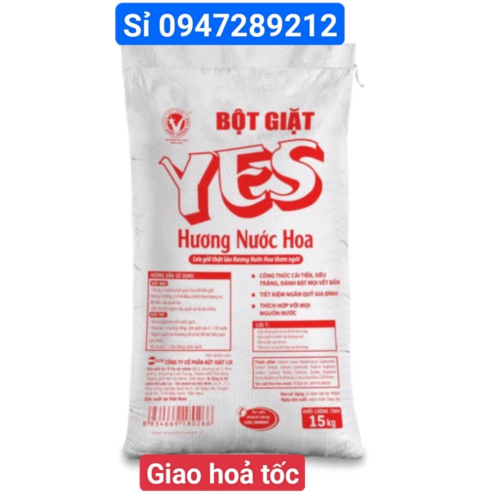 Bột Giặt Yes 15kg- có giá sỉ 0947289212