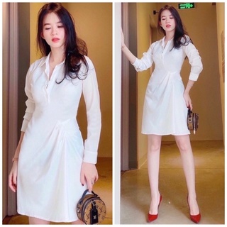 Đầm váy trắng tùng nhúng