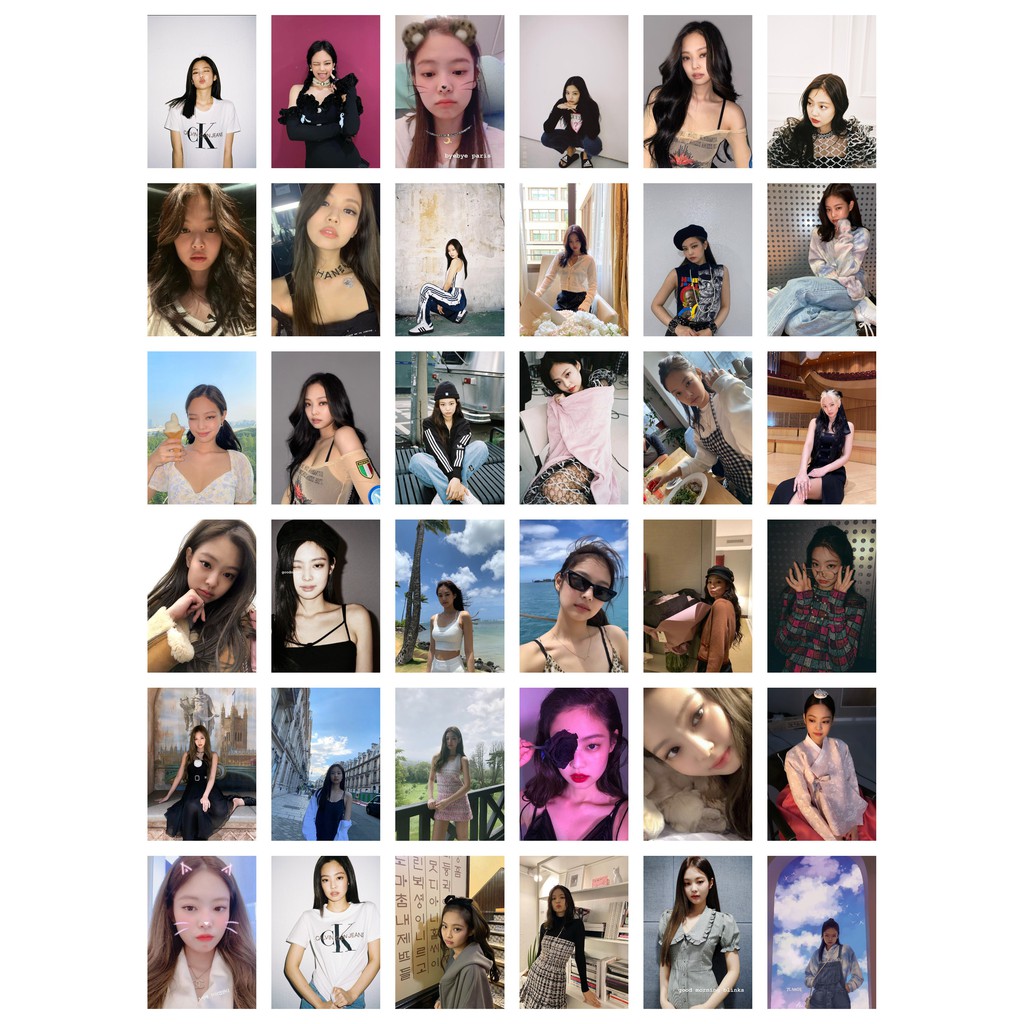 Lomo card 72 ảnh thành viên BLACKPINK - JENNIE Instagram selca