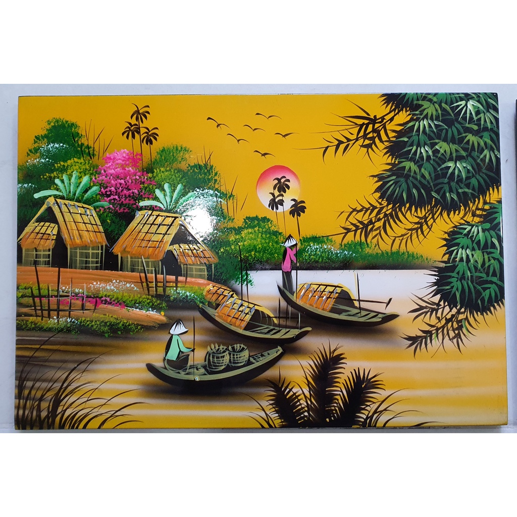 Tranh sơn mài phong cảnh Việt Nam