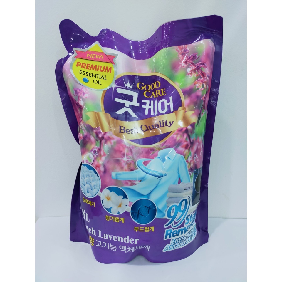 Nước giặt Good Care 1,8L (Hương hoa hồng, Lavender, Ngàn hoa)