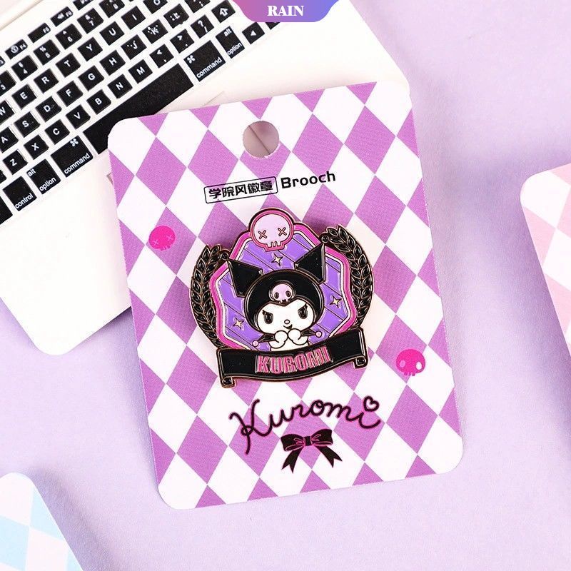 SANRIO Ghim Cài Áo Bằng Hợp Kim Tráng Men Họa Tiết Hoạt Hình Đáng Yêu