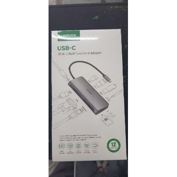 Bộ chuyển type C 3.0 to 10 cổng all in one Ugreen 80133 chính hãng.