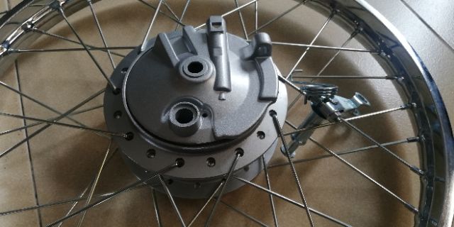 Bánh căm trước đùm zin theo xe s110 full má đùm lắp wave anpha dream thắng đùm