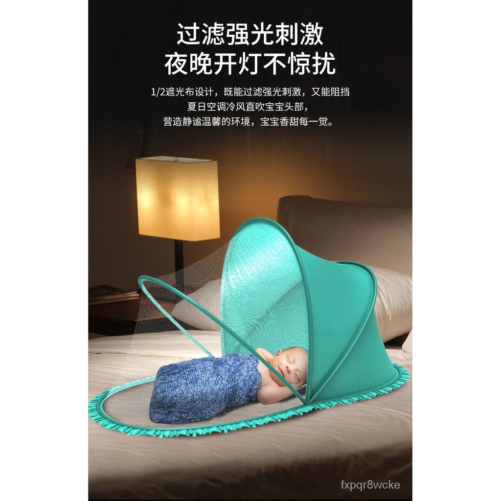 Giường Cũi Em Bé Chống Muỗi Bé Chống Muỗi Che Trẻ Sơ Sinh Muỗi Túi Mông Cổ Không đáy Có Thể Gập Lại