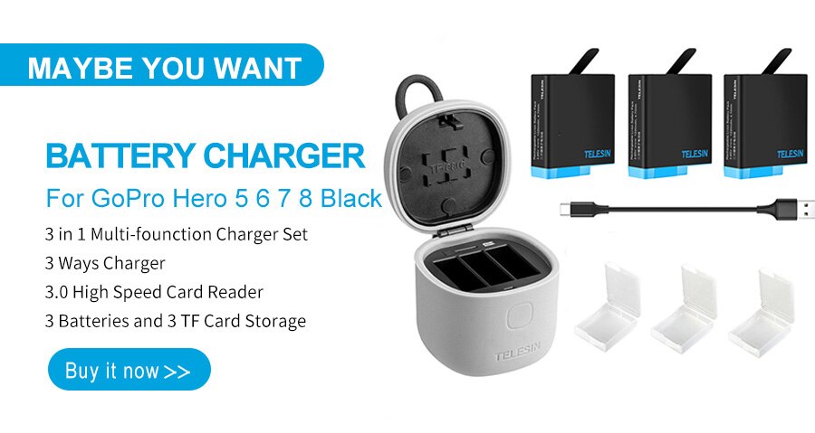 TELESIN-Palo de Selfie extensible de aleación de aluminio con trípode y Clip para teléfono para GoPro Hero 5 6 7 8 9 Xiaomi Yi DJI Osmo Action | BigBuy360 - bigbuy360.vn