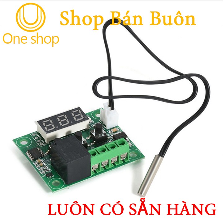 Mạch Cảm Biến Kiểm Soát Nhiệt Độ Ấp Trứng W1209 Relay 12VDC XH-W1209