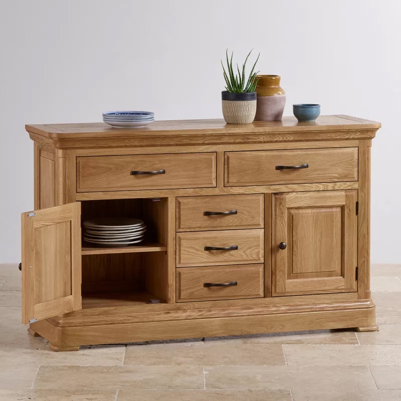 Tủ trữ đồ lớn IBIE Canterbury gỗ sồi màu tự nhiên