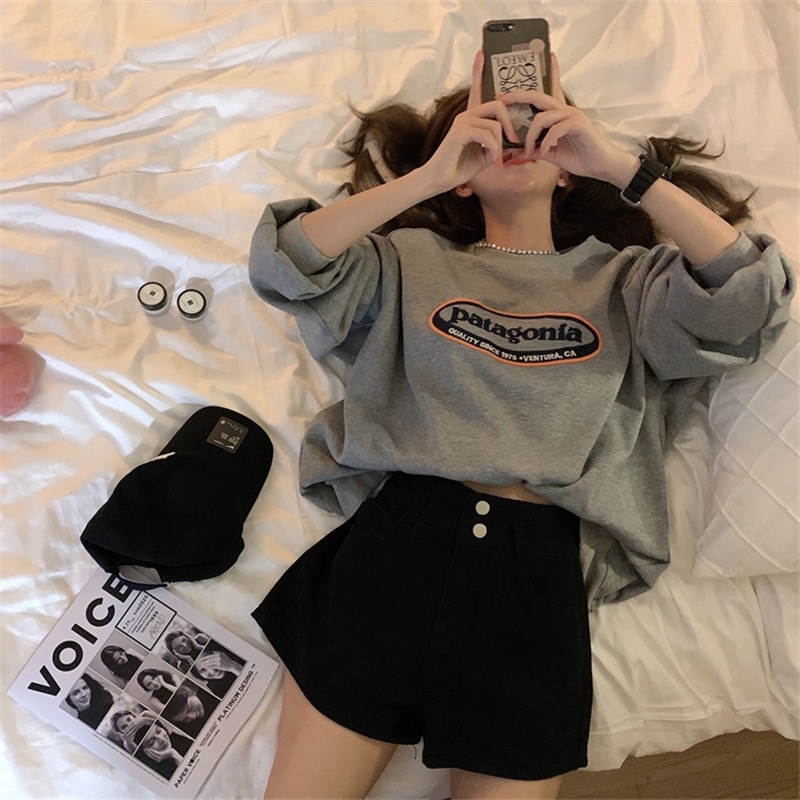 NRVP Áo Hoodie Thiết Kế Đơn Giản Thời Trang Hàn Quốc Cho Nữ
