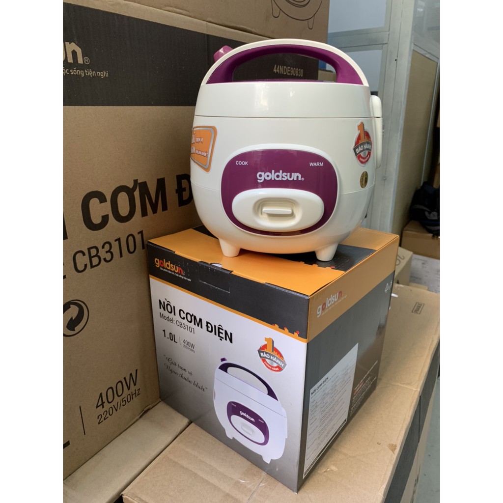 Nồi Cơm Điện Goldsun 1 Lít Cb3101 Nấu Nhanh, Ngon Cơm Dành Cho 2 Người, Sinh Viên, Người Ở Độc Lập