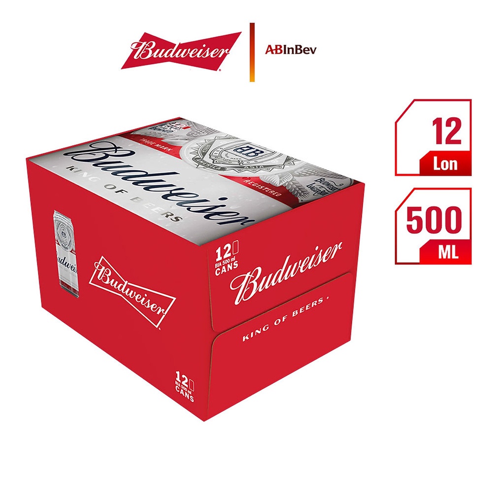 Bia Budweiser thùng 12 24 lon