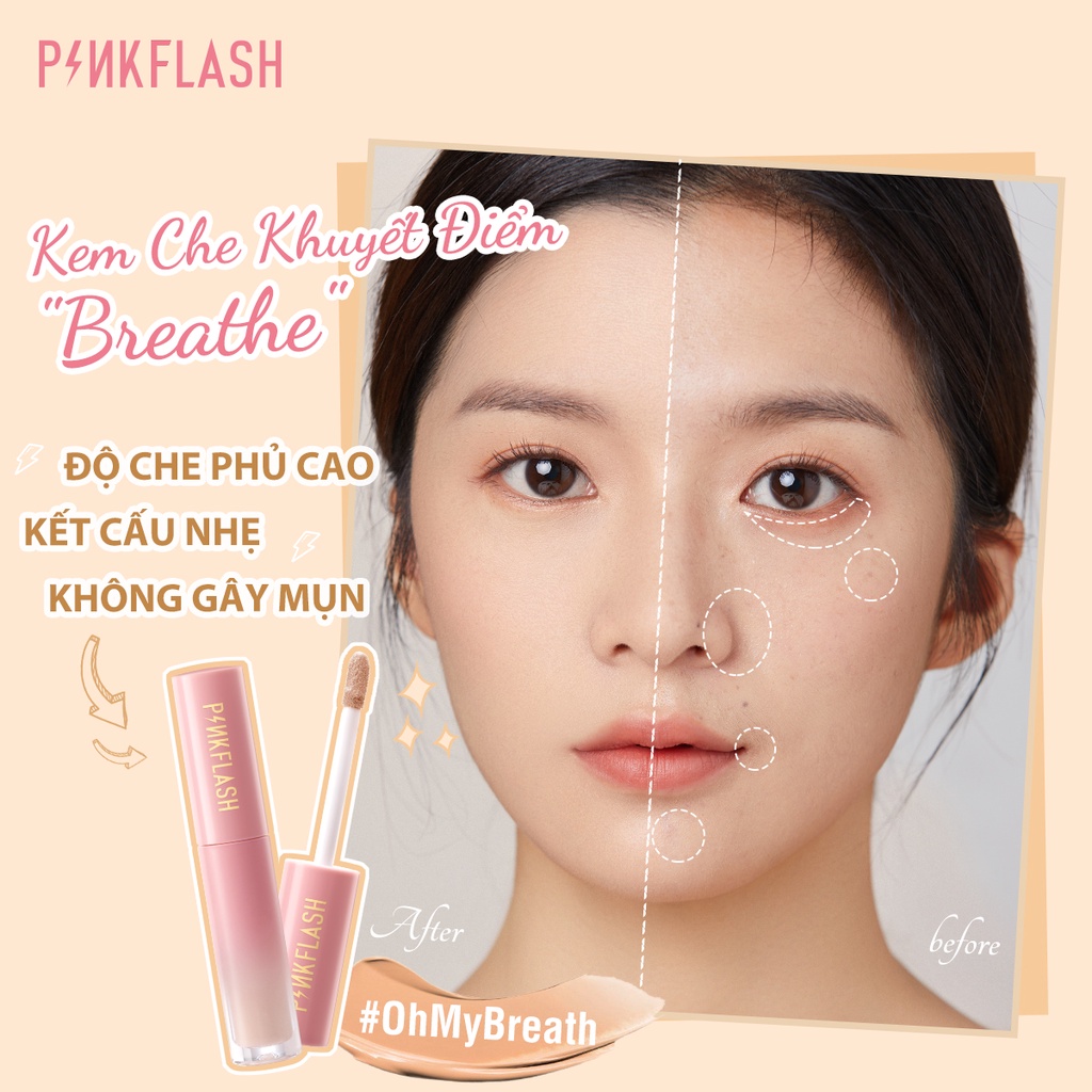 PINKFLASH Bộ 3 mặt Sản Phẩm Trang Điểm Chất Lượng Cao